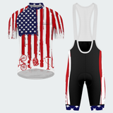 Men's Cycling American Flag Regular Fit Cycling Kit