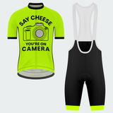 Men's Say Cheese Reflective Camera Lens And Flash Regular Fit Cycling Kit