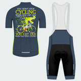 Men's You Get Old When You Stop Cycling Regular Fit Cycling Kit