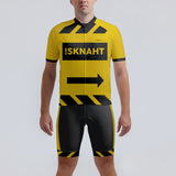 Men's 3 Feet Traffic Sign Regular Fit Cycling Kit