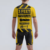 Men's 3 Feet Traffic Sign Regular Fit Cycling Kit