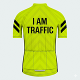 Men's I Am Traffic Share The Road Regular Fit Cycling Jersey