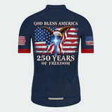 Men’s God Bless America 250 Years Freedom Cycling Jersey