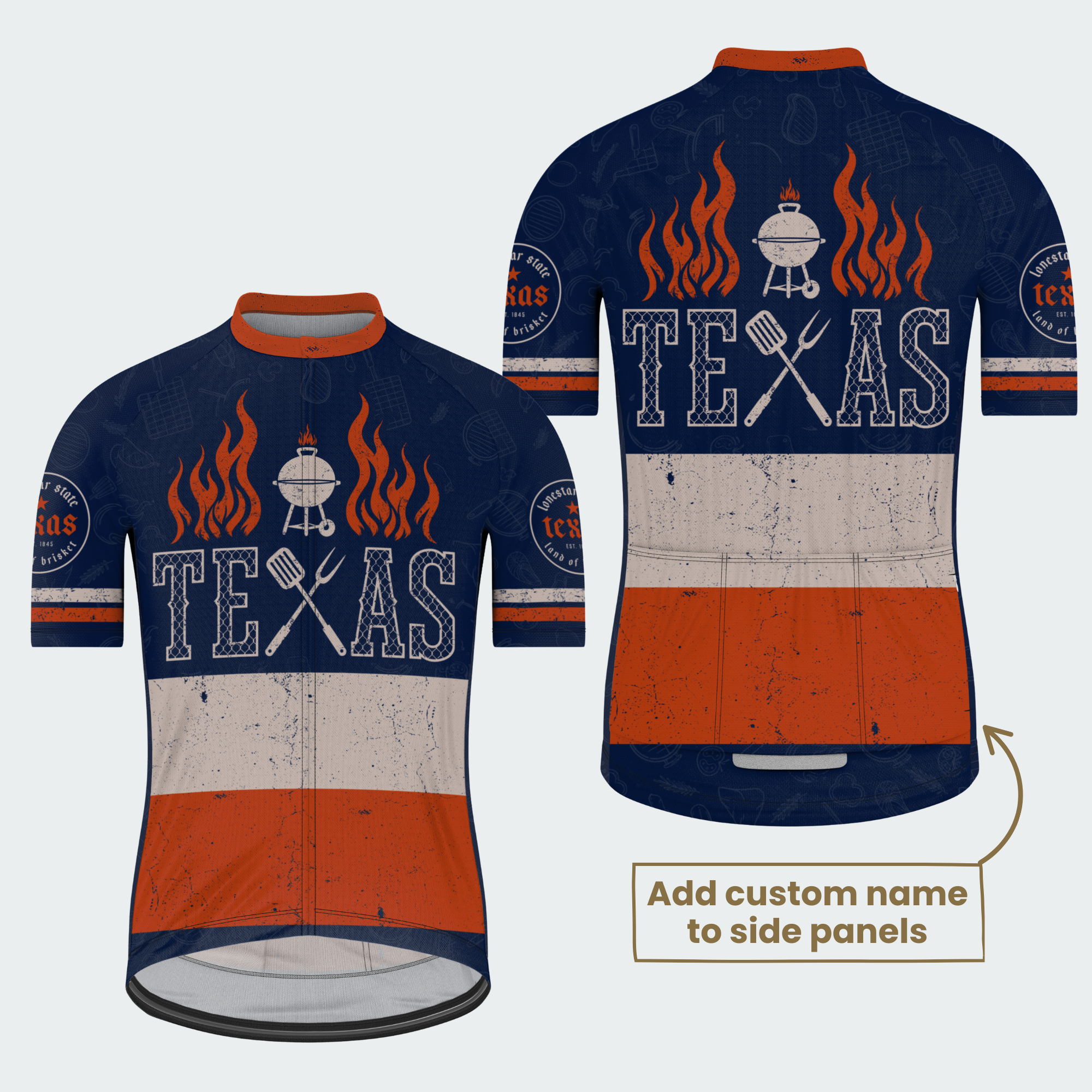 Men’s Personalized Texas BBQ Cycling Jersey & Kit