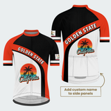 Men’s Personalized California Golden State Palm Sunset Cycling Jersey & Kit