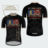 Men’s Personalized U.S. Army Retirement Duty Honor Country Cycling Jersey & Kit