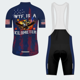 Men’s WTF Is a Kilometer Funny Patriotic Cycling Jersey & Kit