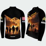 Men’s Personalized U.S. Army Veteran Sunset Soldier Silhouette Cycling Jersey & Kit