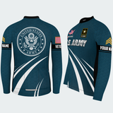 Men’s Personalized U.S. Army Veteran Hexagon Seal Cycling Jersey & Kit