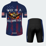 Men’s WTF Is a Kilometer Funny Patriotic Cycling Jersey & Kit