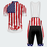 Men’s American Flag Proud Veteran Cycling Jersey & Kit