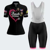 Women’s Personalized Army Female Veteran With Three Sides Cycling Jersey & Kit