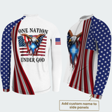 Men’s Personalized One Nation Under God Recumbent Trike Cycling Jersey & Kit