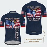 Men’s God Bless America 250 Years Freedom Cycling Jersey