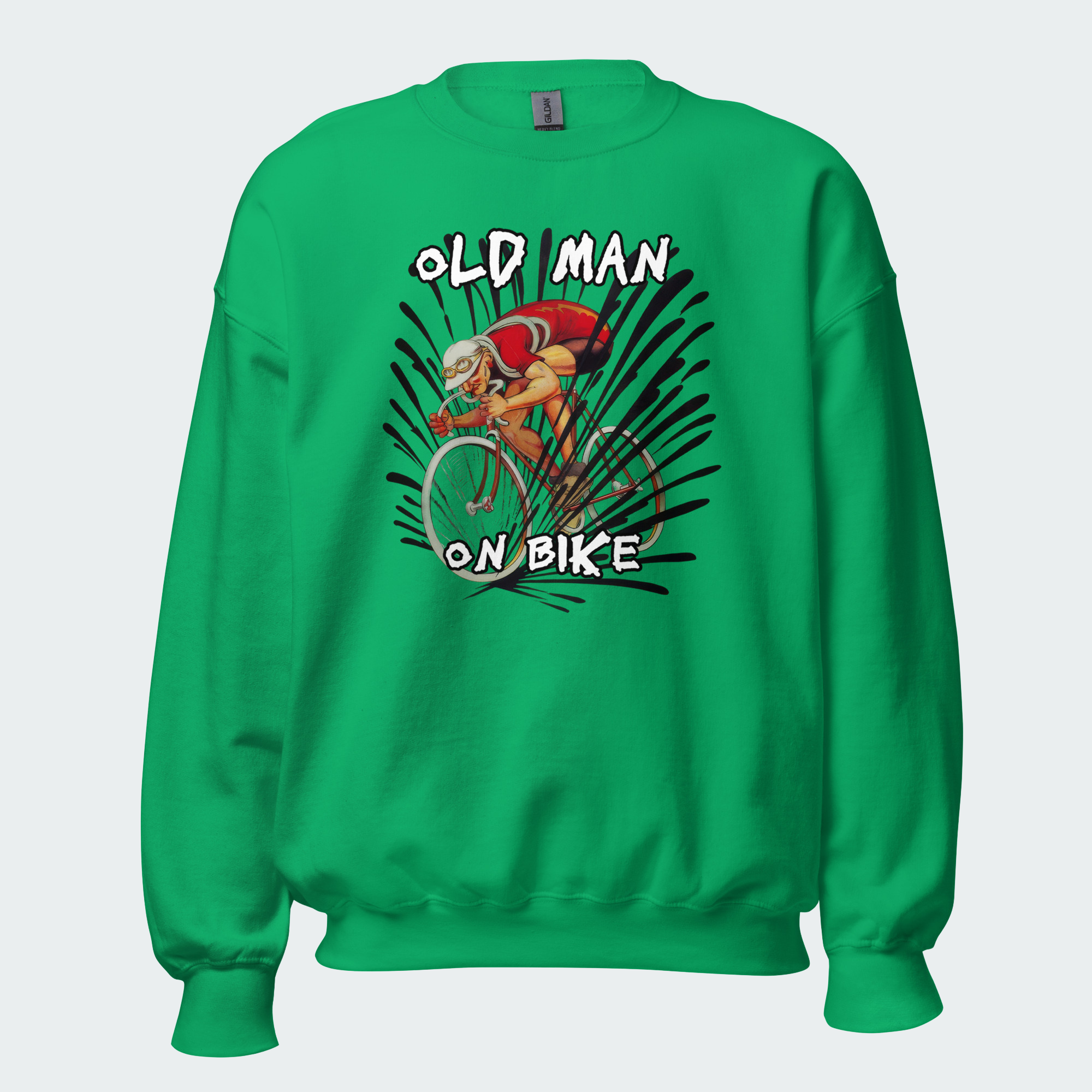 Men's Old Man On Bike Cycling Tops