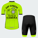 Men's Say Cheese Reflective Camera Lens And Flash Regular Fit Cycling Kit