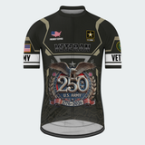 Men’s Personalized Proudly Served Veteran 250th Anniversary Cycling Jersey & Kit