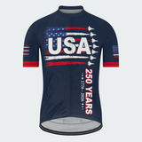 Men’s USA 250 Years Freedom Fighter Jets Cycling Jersey
