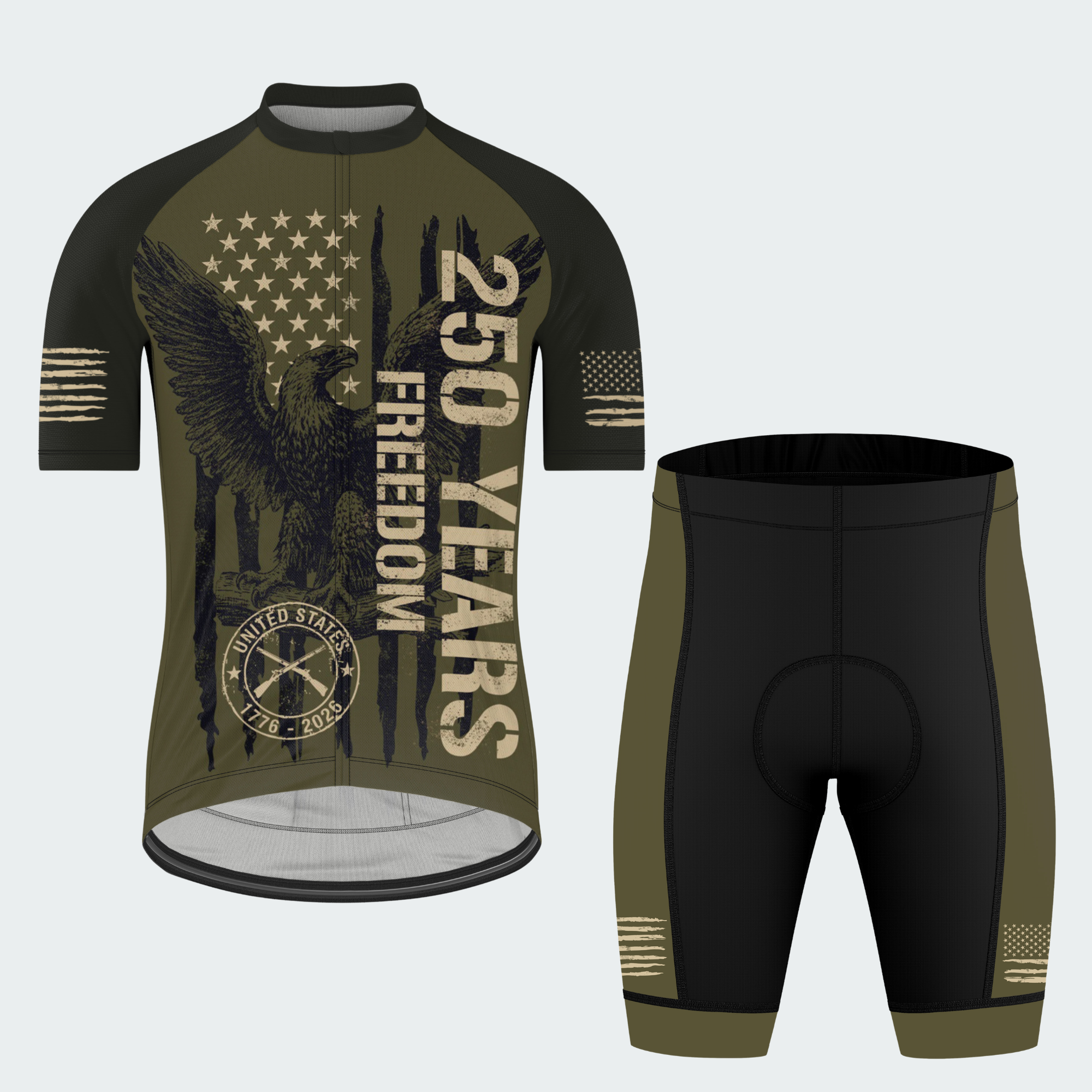 Men’s 250th Anniversary Freedom Was Earned Regular Fit Cycling Kit
