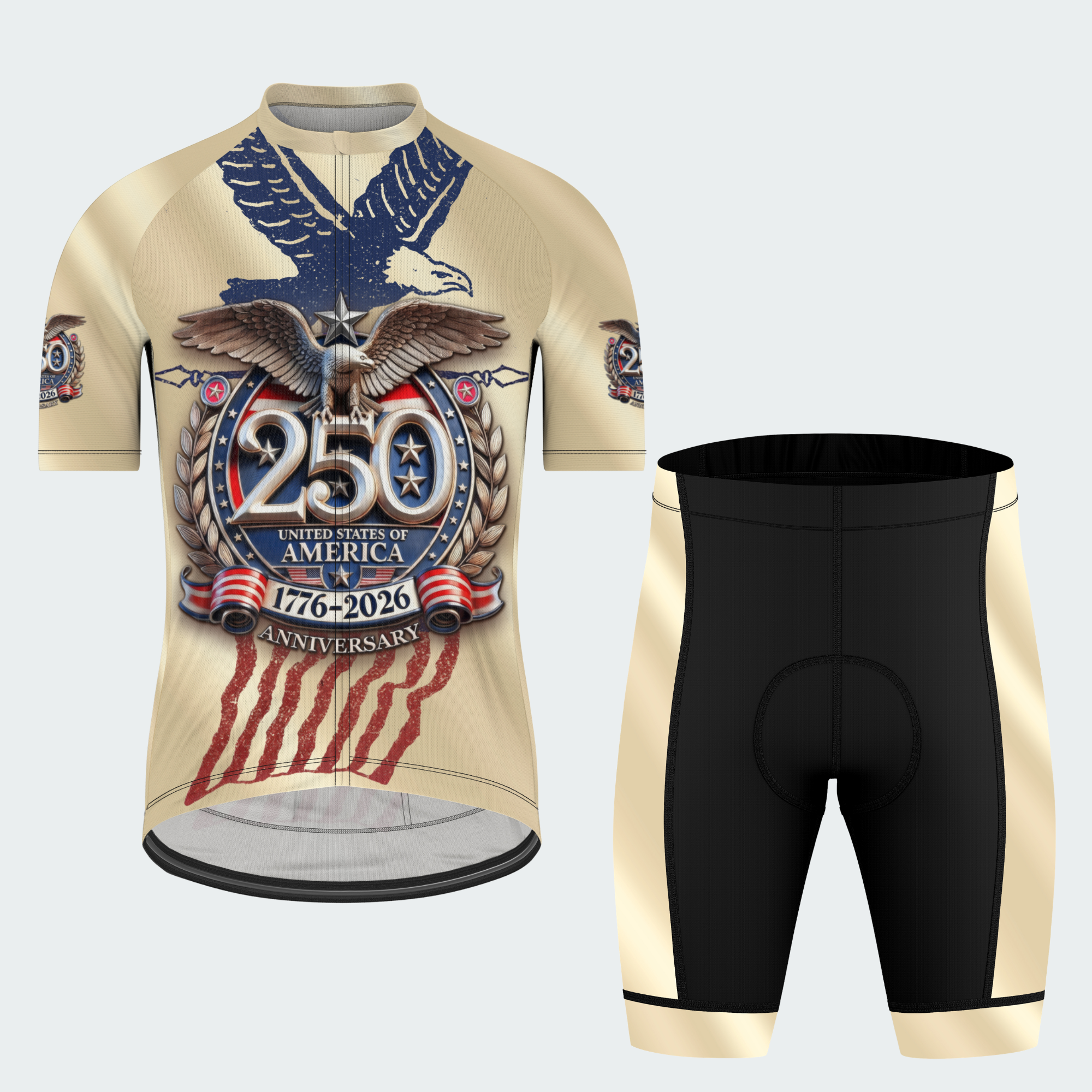 Men’s USA 250th Eagle Cycling Jersey & Kit