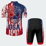 Men’s USA Bike Skull Identity Regular Fit Cycling Kit