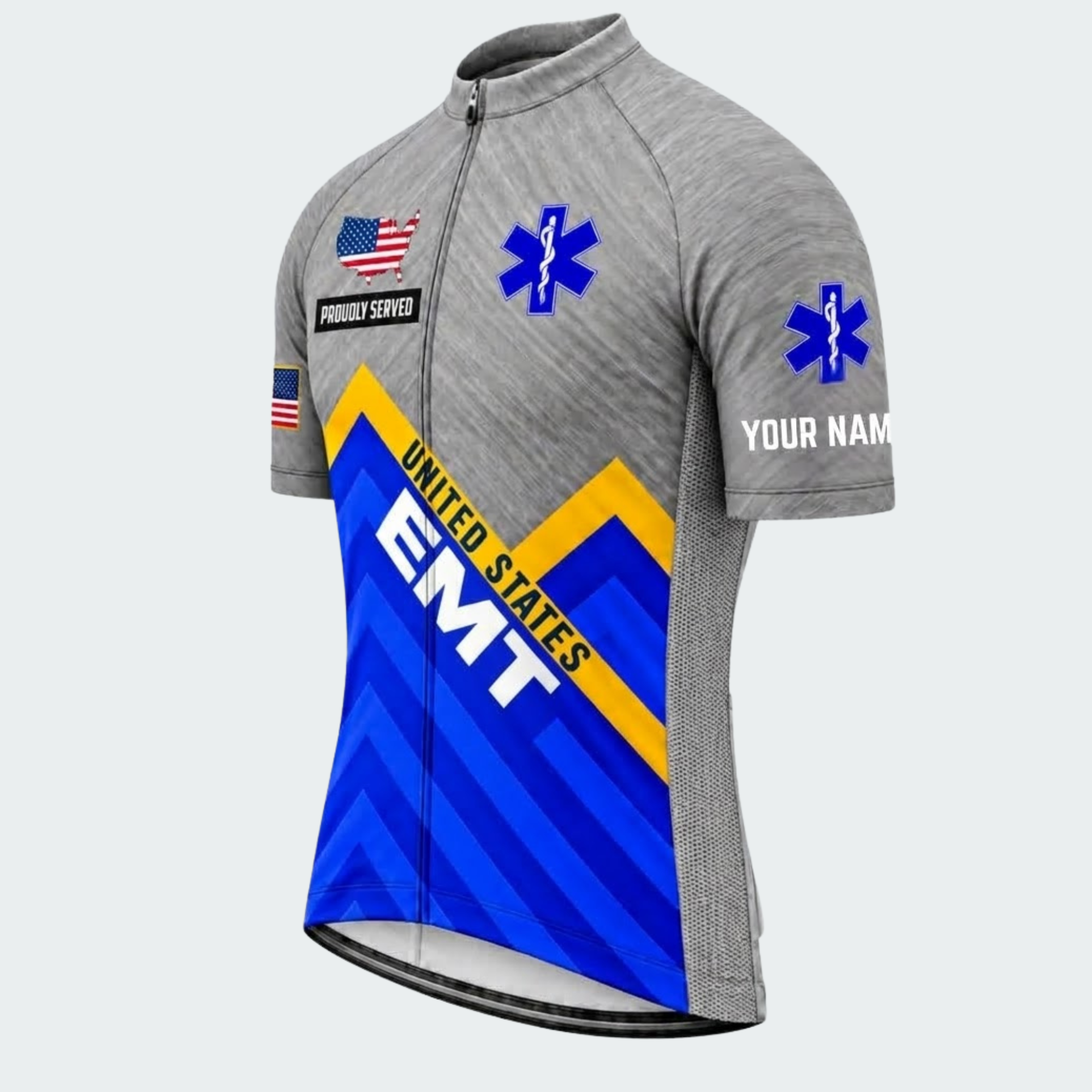 Men Personalized United States EMT Team Cycling Jersey & Kit — short sleeve jersey — image 04