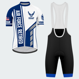 Men's Personalized United States Air Force Retired Cycling Jersey & Kit — short sleeve bib shorts kit — featured image