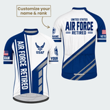 Men's Personalized United States Air Force Retired Cycling Jersey & Kit — short sleeve jersey — featured image