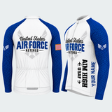 Men's Personalized U.S. Air Force Retired Crew Cycling Jersey & Kit — long sleeve cycling kit — featured image
