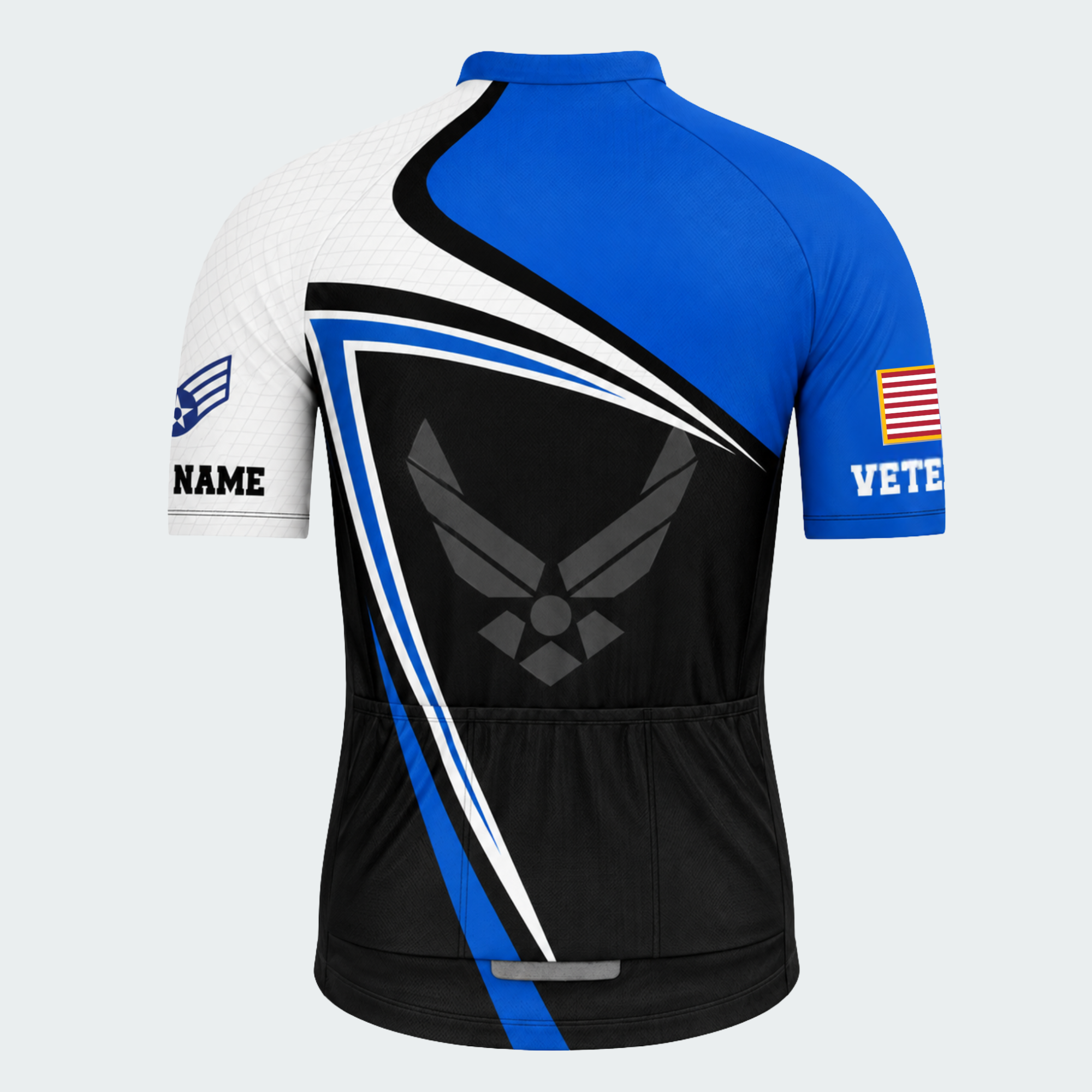 Men's Personalized United States Air Force Veteran Cycling Jersey & Kit — short sleeve jersey — image 03
