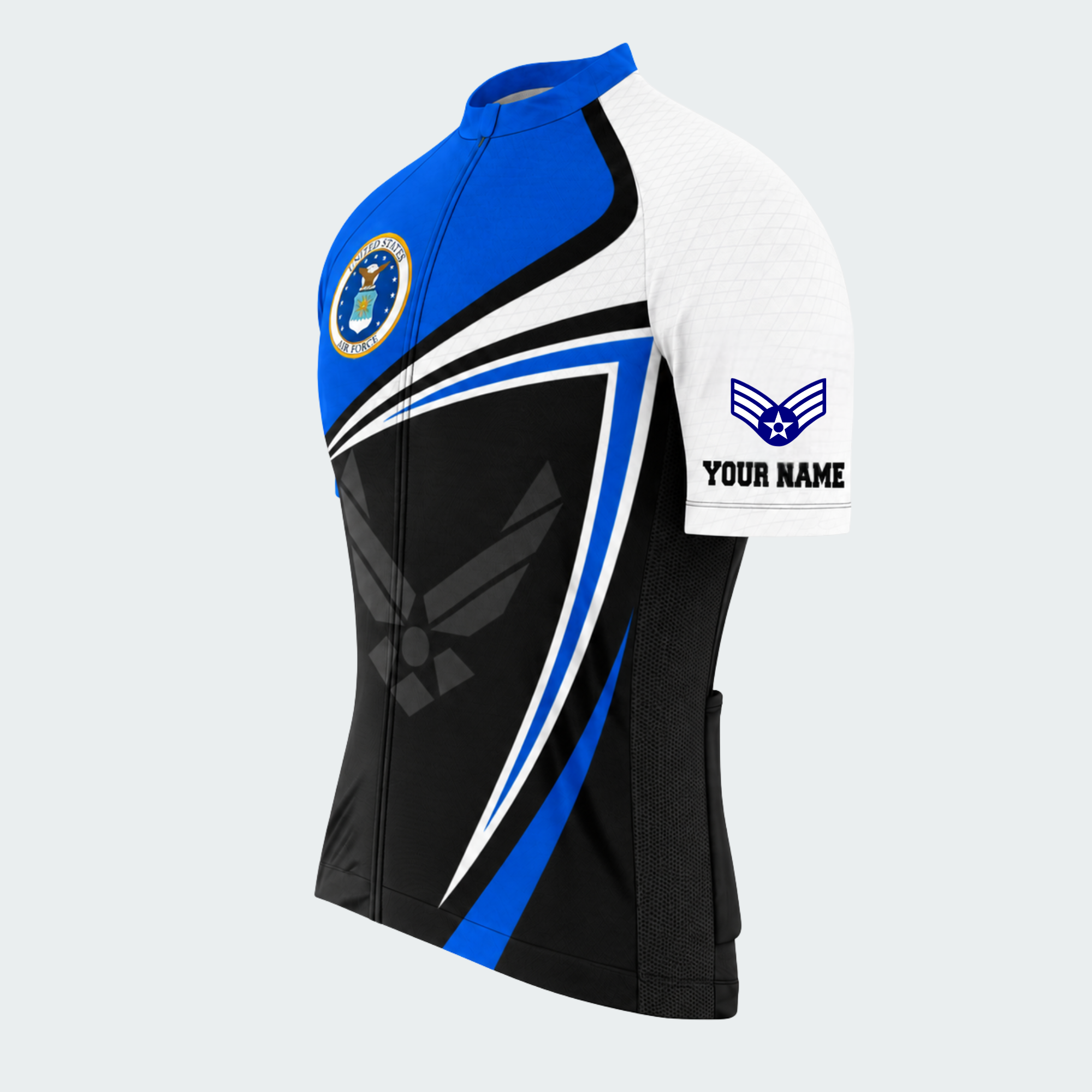 Men's Personalized United States Air Force Veteran Cycling Jersey & Kit — short sleeve jersey — image 04