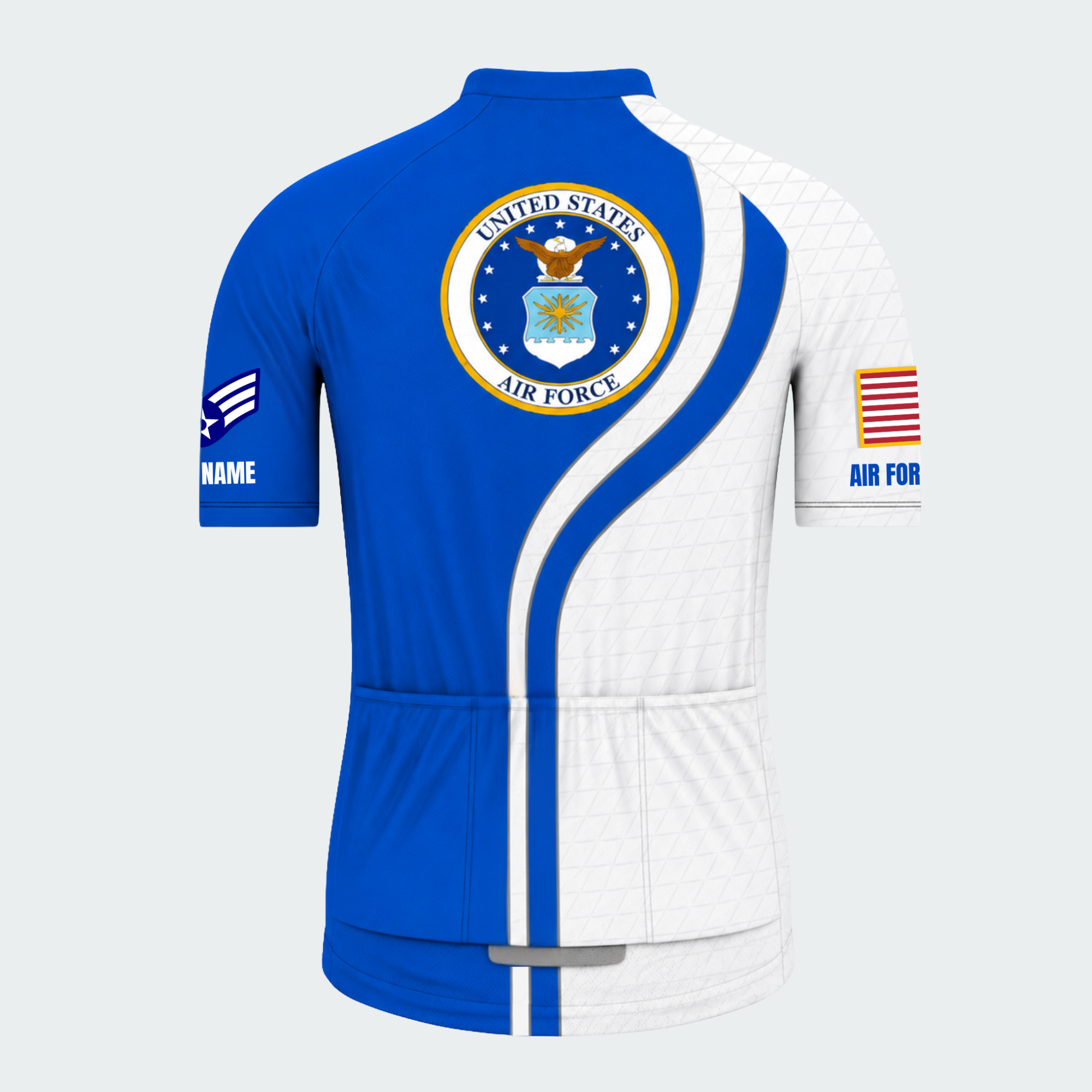 Men's Personalized United States Air Force Crest Cycling Jersey & Kit — short sleeve jersey — image 03