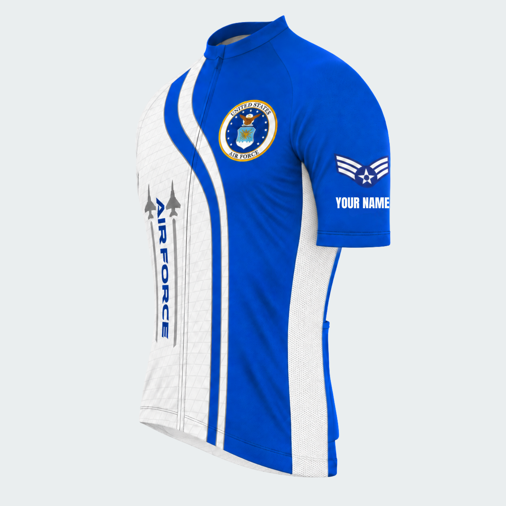 Men's Personalized United States Air Force Crest Cycling Jersey & Kit — short sleeve jersey — image 04