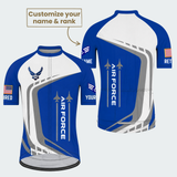 Men's Personalized U.S. Air Force Thunder Cycling Jersey & Kit — short sleeve jersey — featured image