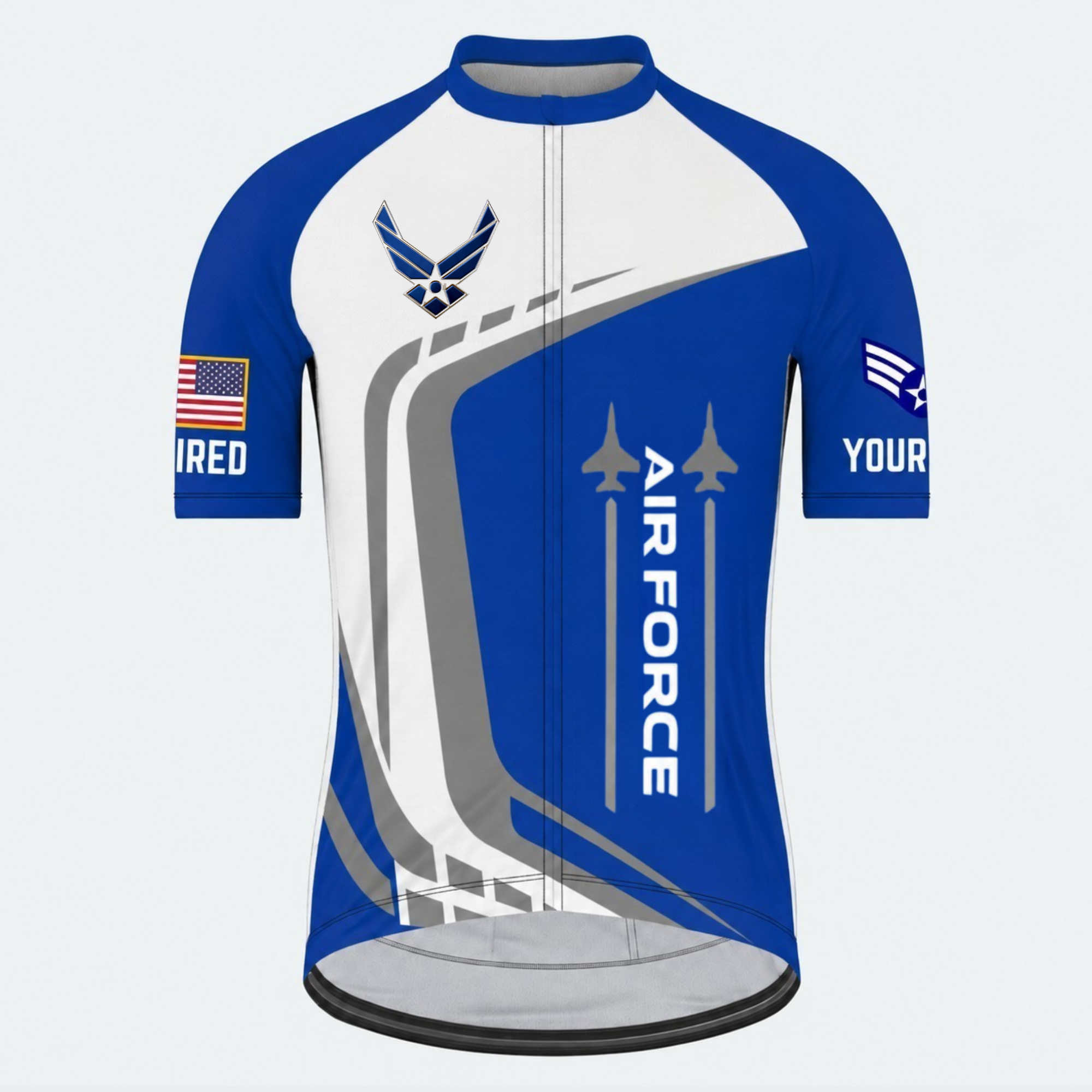 Men's Personalized U.S. Air Force Thunder Cycling Jersey & Kit — short sleeve jersey — image 02