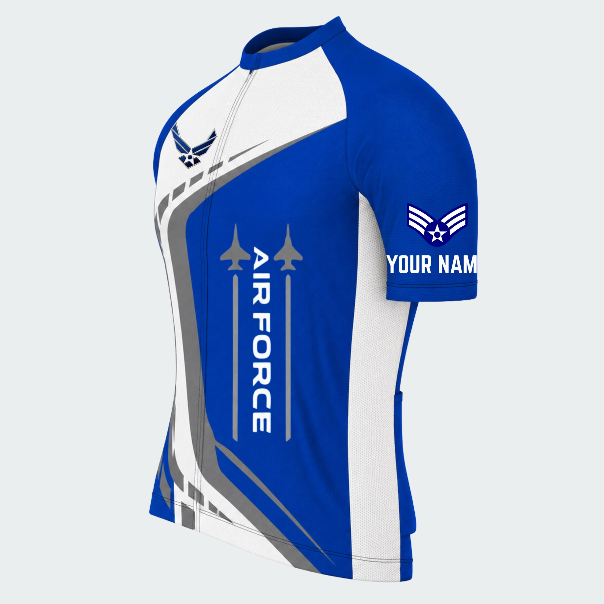 Men's Personalized U.S. Air Force Thunder Cycling Jersey & Kit — short sleeve jersey — image 04