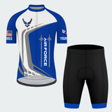 Men's Personalized U.S. Air Force Thunder Cycling Jersey & Kit — short sleeve shorts kit — featured image