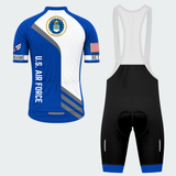 Men's Personalized United States Air Force Proudly Served Cycling Jersey & Kit — short sleeve bib shorts kit — image 02