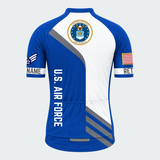 Men's Personalized United States Air Force Proudly Served Cycling Jersey & Kit — short sleeve jersey — image 03