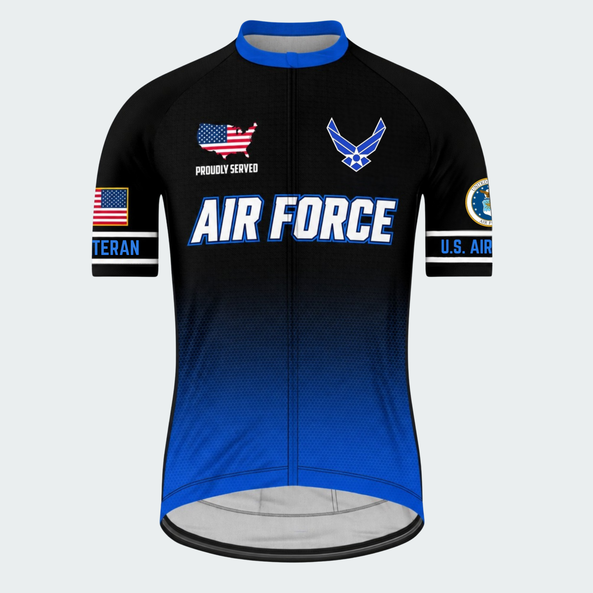 Men's Personalized U.S. Air Force Aim High Cycling Jersey & Kit — short sleeve jersey — image 02