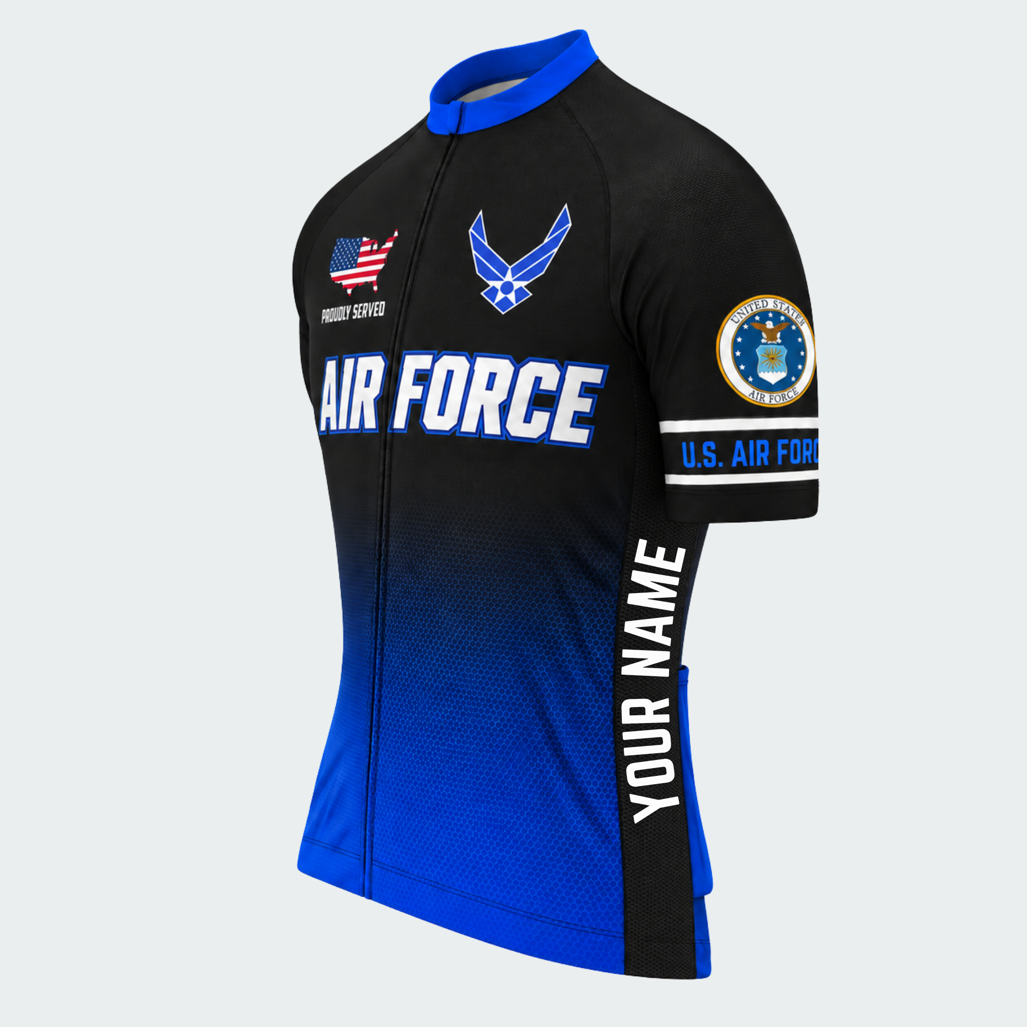 Men's Personalized U.S. Air Force Aim High Cycling Jersey & Kit — short sleeve jersey — image 04