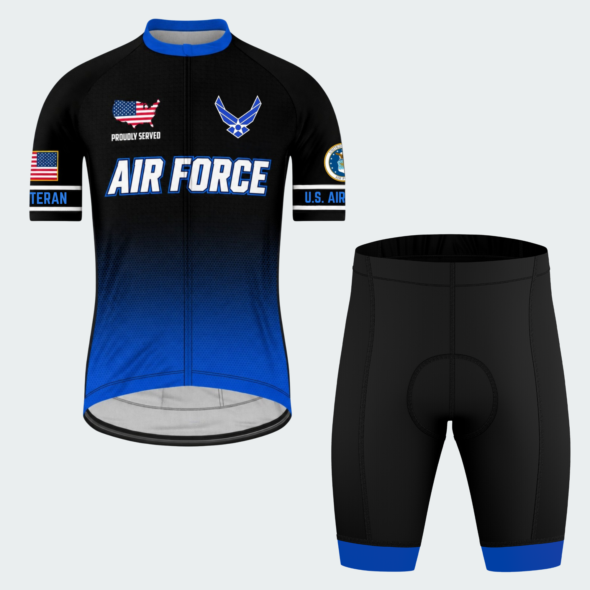 Men's Personalized U.S. Air Force Aim High Cycling Jersey & Kit — short sleeve shorts kit — featured image