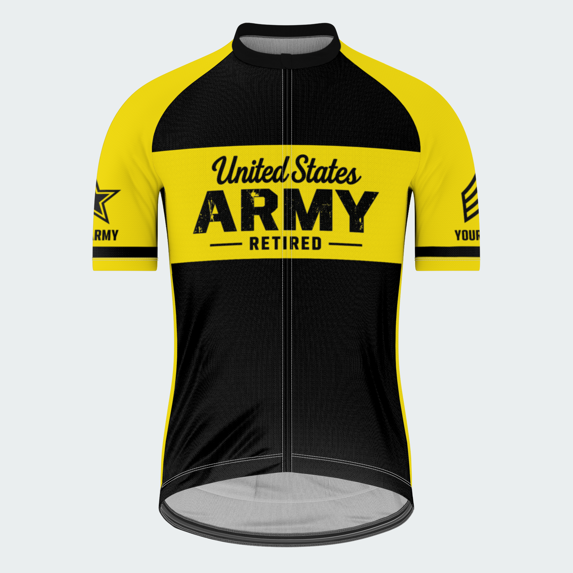 Men's Personalized United States Army Stripes Cycling Jersey & Kit — short sleeve jersey — image 02