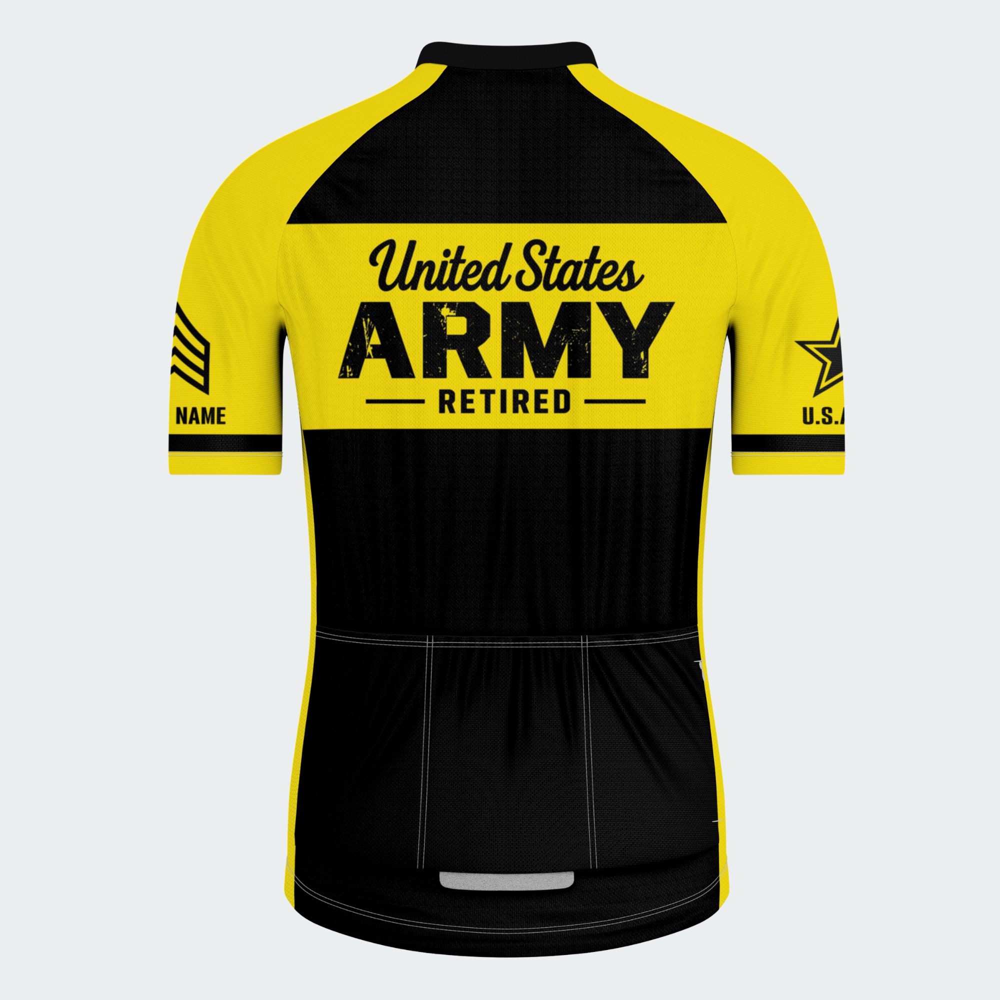 Men's Personalized United States Army Stripes Cycling Jersey & Kit — short sleeve jersey — image 03