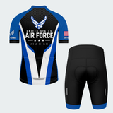 Men's Personalized United States Air Force Striker Cycling Jersey & Kit — short sleeve shorts kit — image 02