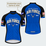 Men's Personalized United States Air Force Emblem Cycling Jersey & Kit — short sleeve jersey — featured image