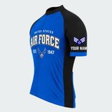 Men's Personalized United States Air Force Emblem Cycling Jersey & Kit — short sleeve jersey — image 04