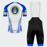 Men's Personalized United States Air Force Rider Cycling Jersey & Kit — short sleeve bib shorts kit — image 02