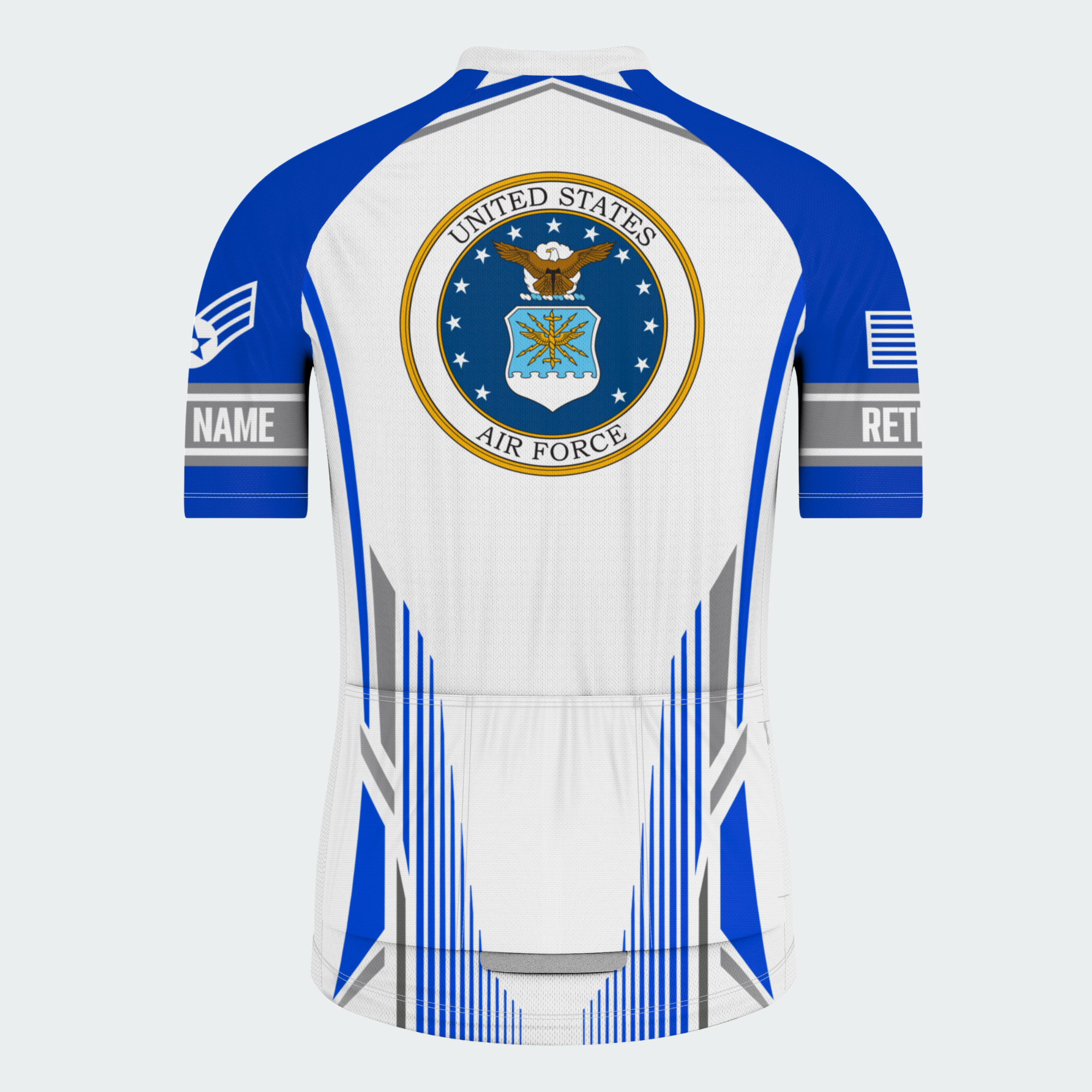 Men's Personalized United States Air Force Rider Cycling Jersey & Kit — short sleeve jersey — image 03