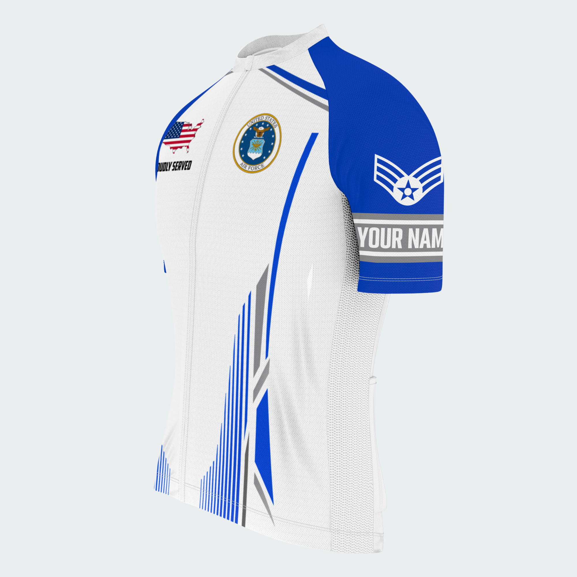 Men's Personalized United States Air Force Rider Cycling Jersey & Kit — short sleeve jersey — image 04